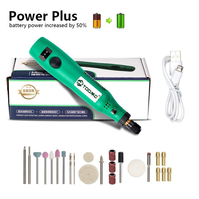 Pinkman Cordless Drill Power Tools Electric Mini Drill Grinding Manicure Machine Wireless Mini Engraver Mill For Dremel tools