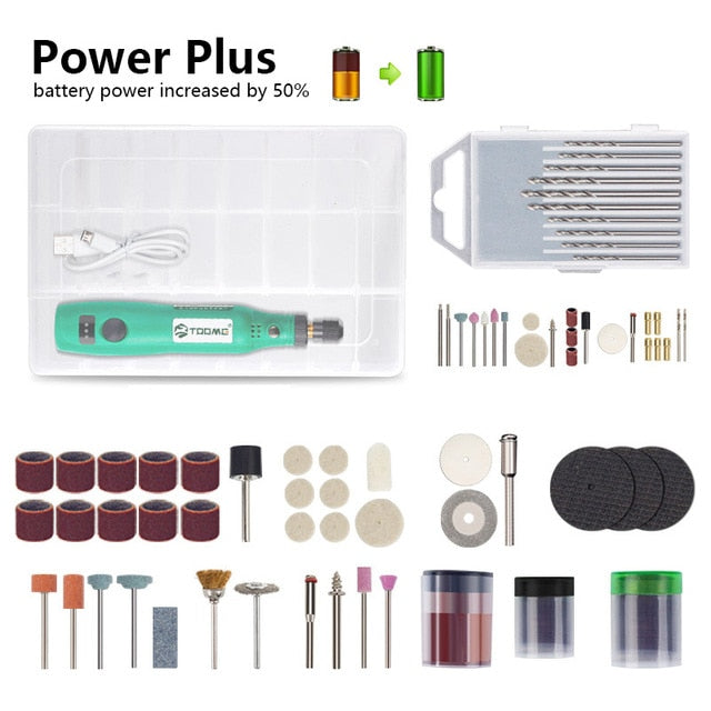 Pinkman Cordless Drill Power Tools Electric Mini Drill Grinding Manicure Machine Wireless Mini Engraver Mill For Dremel tools