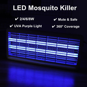 Indoor Electric Insect Killer LED UV-A Electronics Mosquito Repeller Pest Fly Bug Zapper Catcher Traps Home Pest Control Lamp