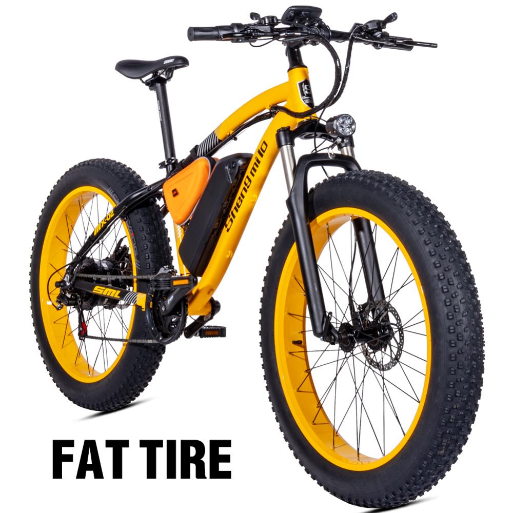 Electric bike 1000W Electric Fat Bike Beach Bike Cruiser Electric Bicycle 48V17AH lithium battery ebike electric mountain bike
